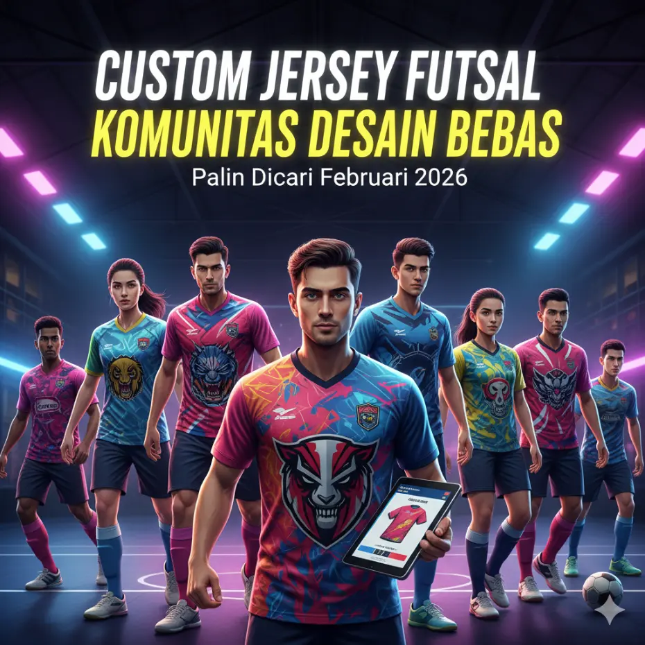 Custom Jersey Futsal Komunitas Desain Bebas Paling Dicari Februari 2026