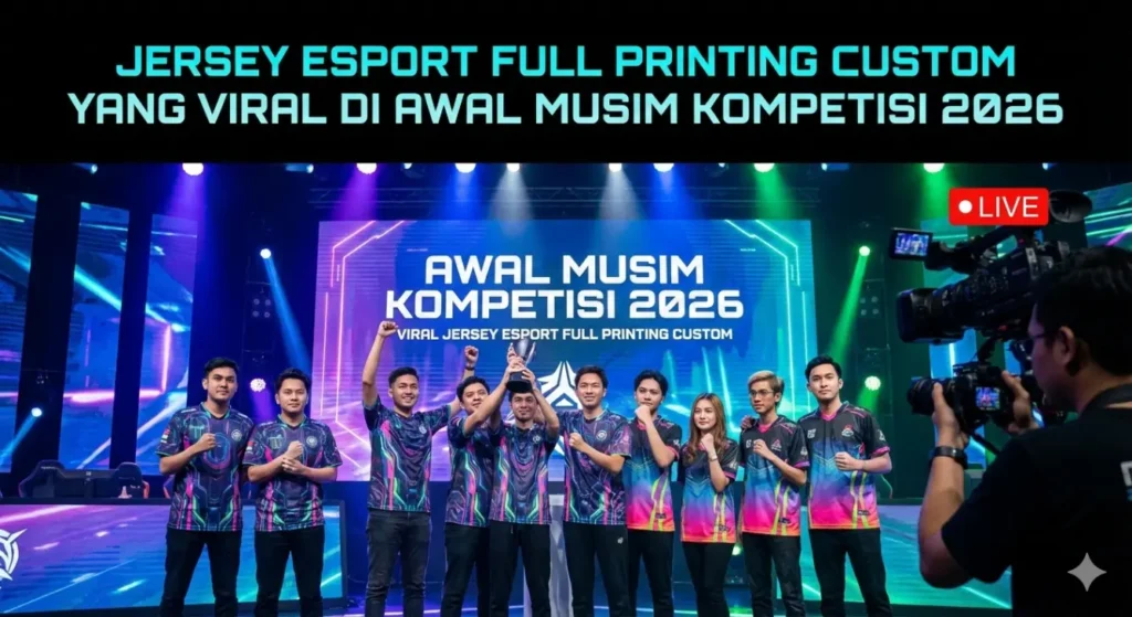 Jersey Esport Full Printing Custom yang Viral di Awal Musim Kompetisi 2026