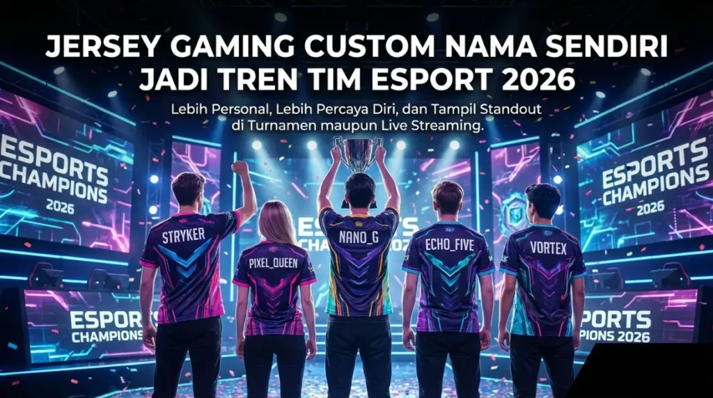 Jersey Gaming Custom Nama Sendiri Jadi Tren Tim Esport 2026