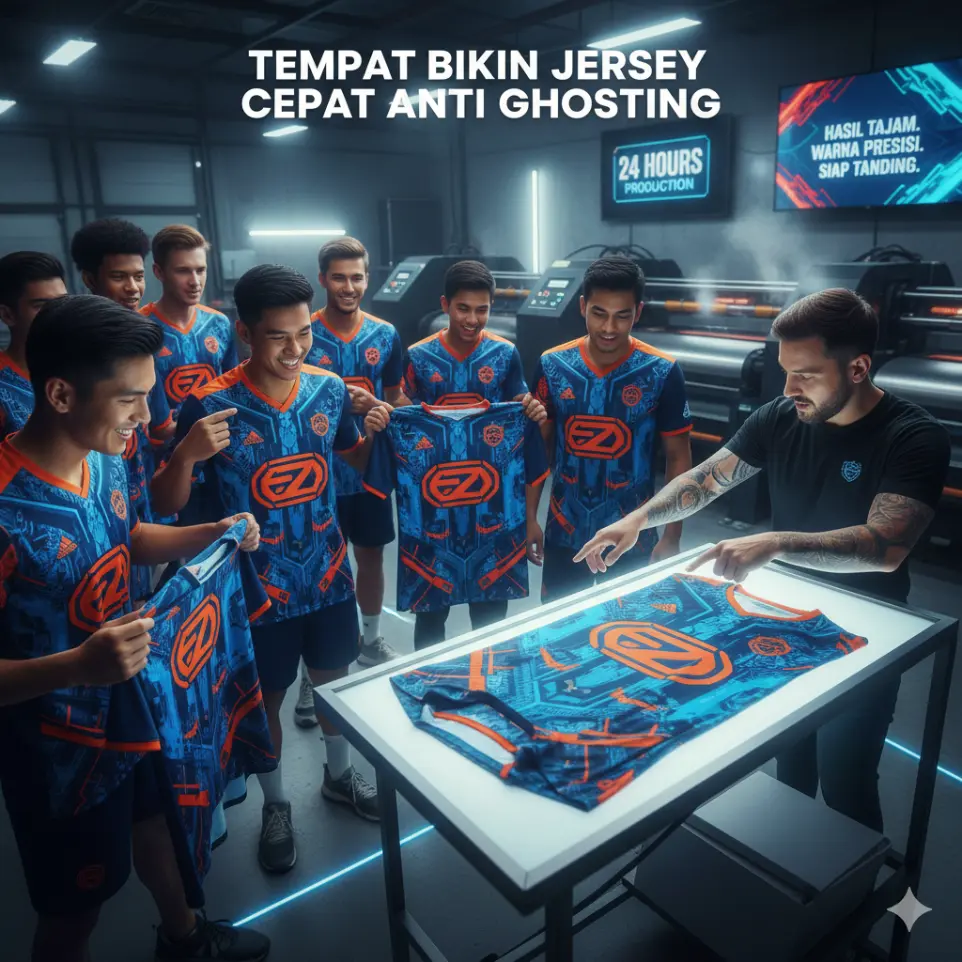 Tempat Bikin Jersey Cepat Anti Ghosting untuk Tim Event Dadakan
